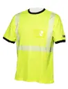 Hi-Vis keltainen puuvillainen katkoprintti huomiopaita - 4360