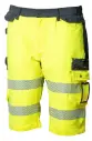 Huomioväriset stretch shortsit kelta/musta - 4326 