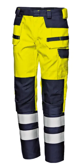Multinormi kelta/marin riipputaskuhousut Sir Safety