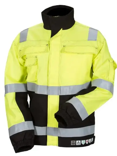 Priha multinormi kelta/musta takki (vuoreton/kesä) 4093