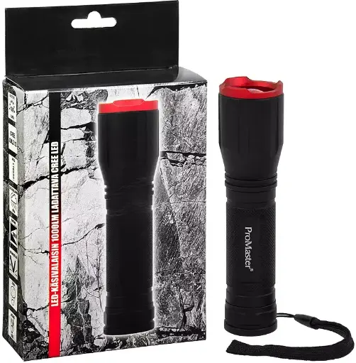[LM99000] LED-KÄSIVALAISIN 1000LM LADATTAVA PROMASTER