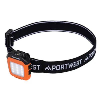 [PA74OBR] USB-ladattava monitoiminen LED-lippavalo Oranssi/musta 200/40/150 lum. Liiketunnistinaktivointi. Toiminnot himmeä-kirkas-punainen-valokeila. Yhdistetty otsapanta ja lippis klipsi. Säteen kantama jopa 50 metriä Käyttöaika jopa 12 h Latausaika 1,5 tuntia USB ladattava.